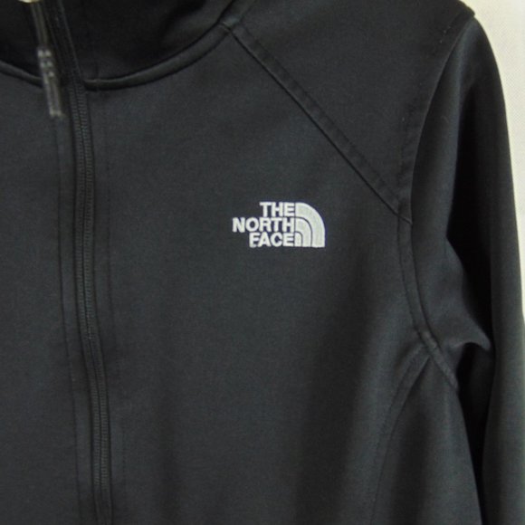 The North Face zip up Black Jacket Women's size M - Picture 4 of 7